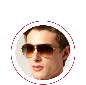 Men gradient sunglasses